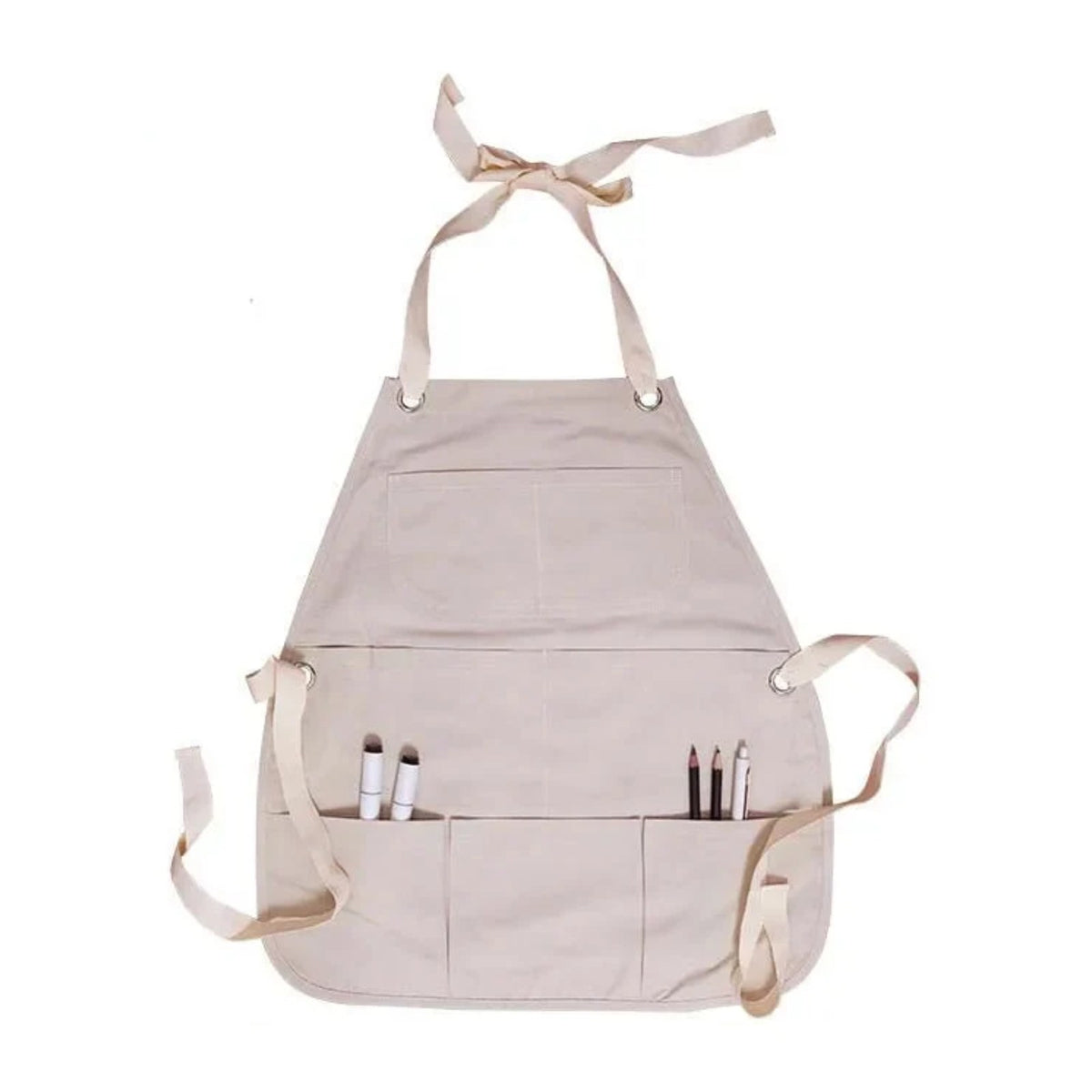 Tablier cuisine enfant personnalisé en coton, trois tailles, gris, de face