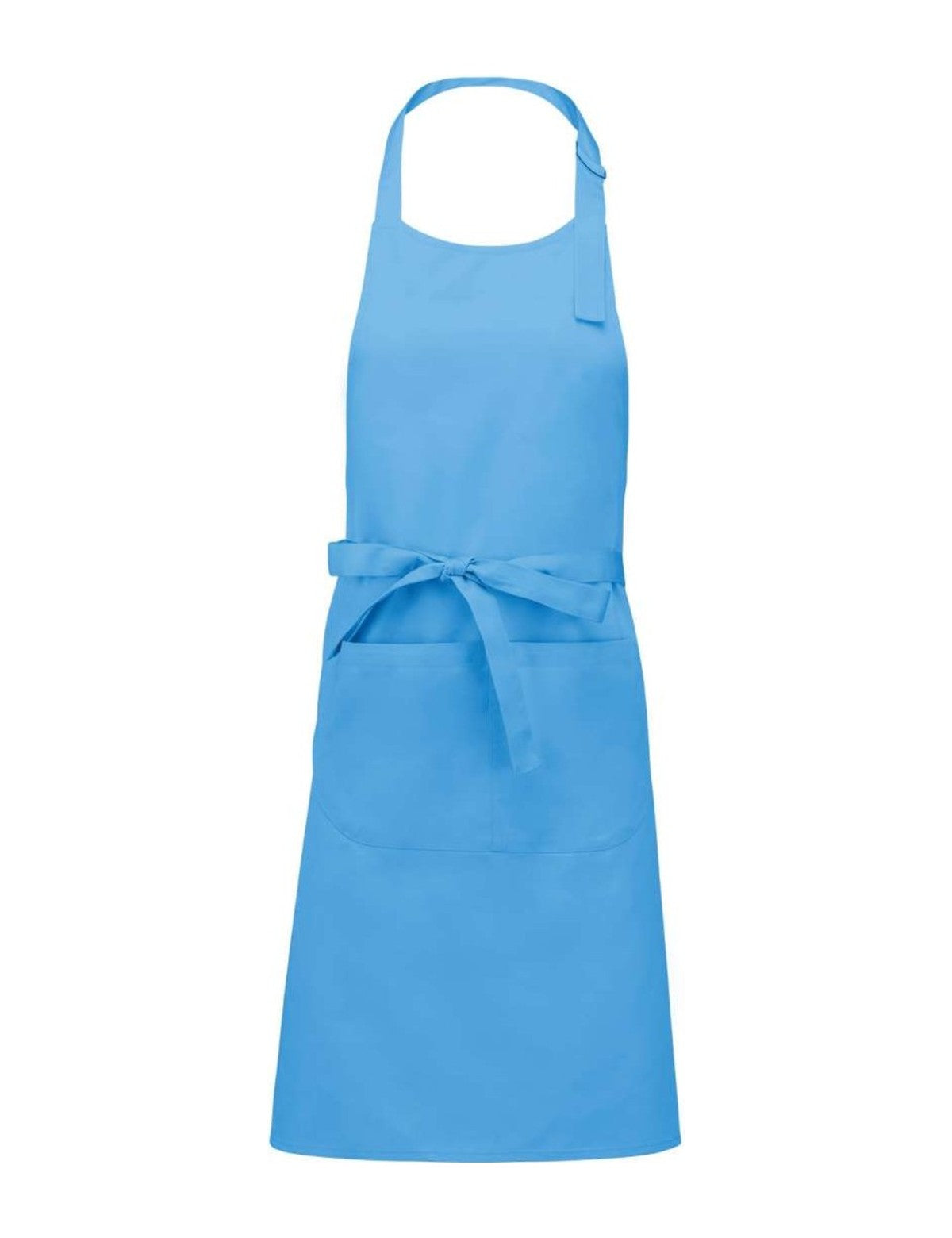 Tablier de Cuisine Léger, bleu ciel, de face