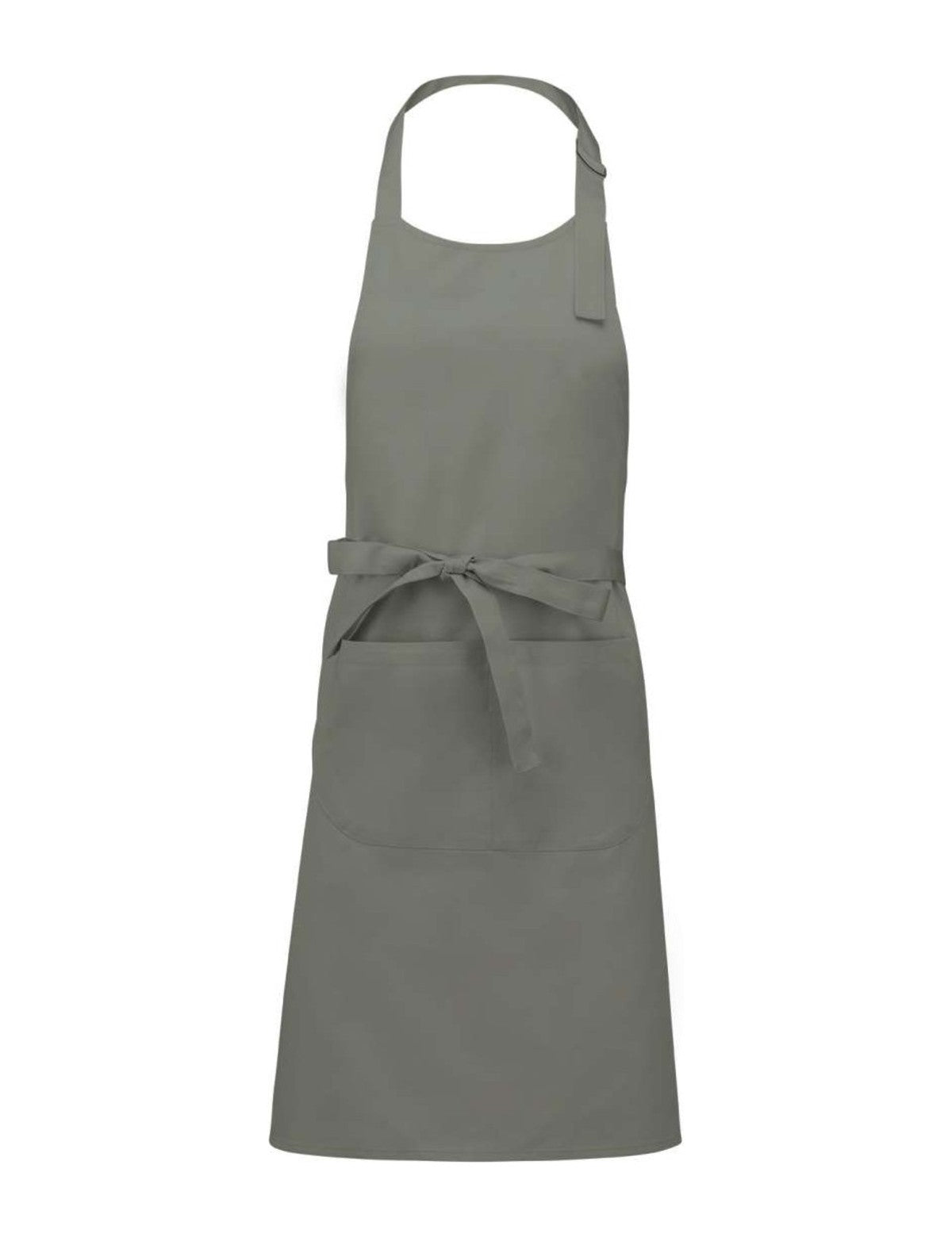 Tablier de Cuisine Léger, gris clair, de face