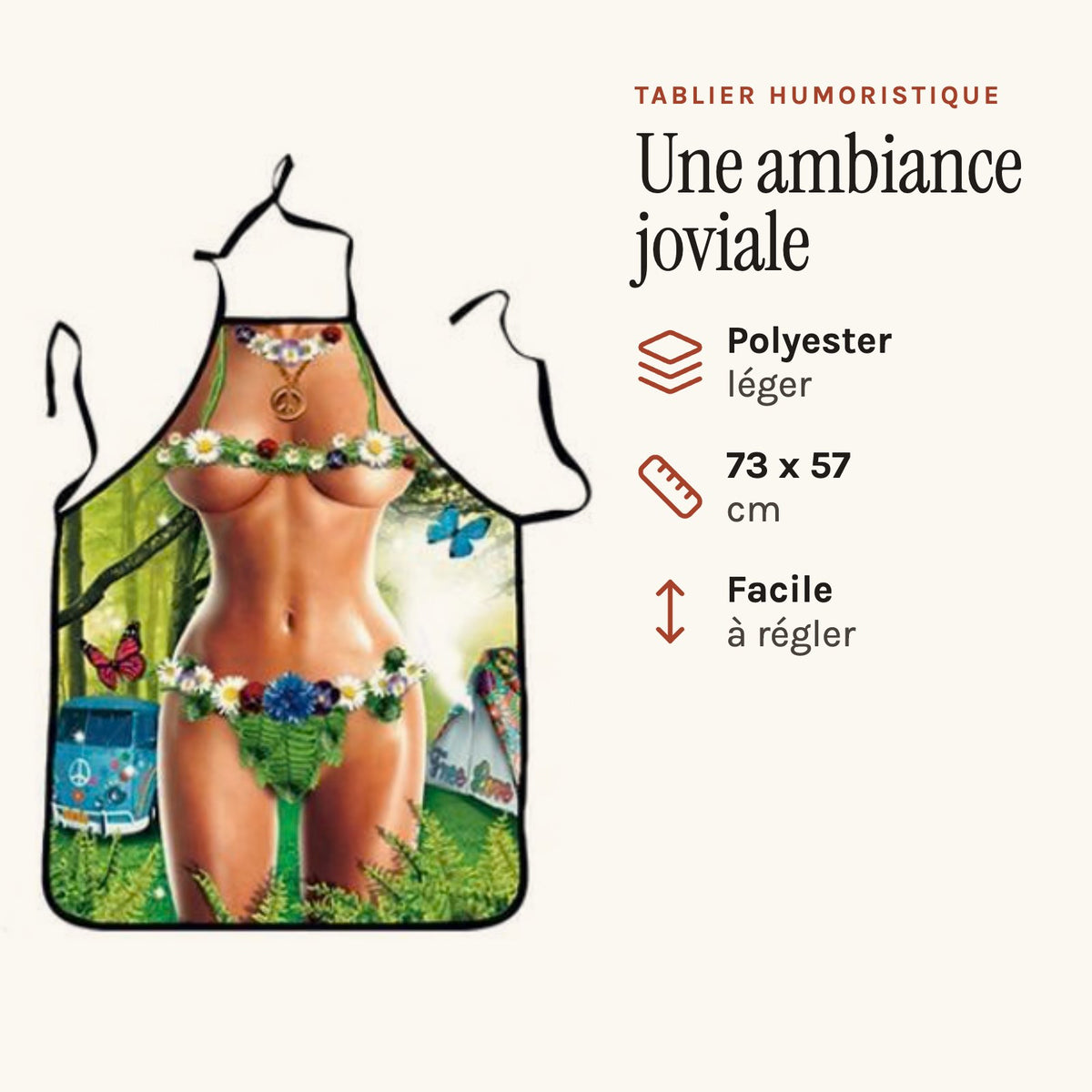 Lustige Kochschürze sexy Frau, getragen