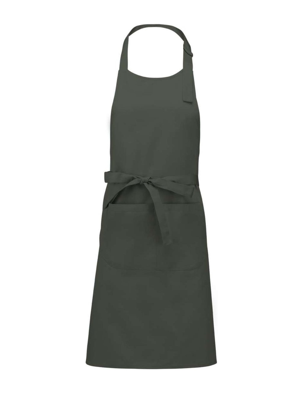 Tablier de Cuisine Léger, vert olive, de face