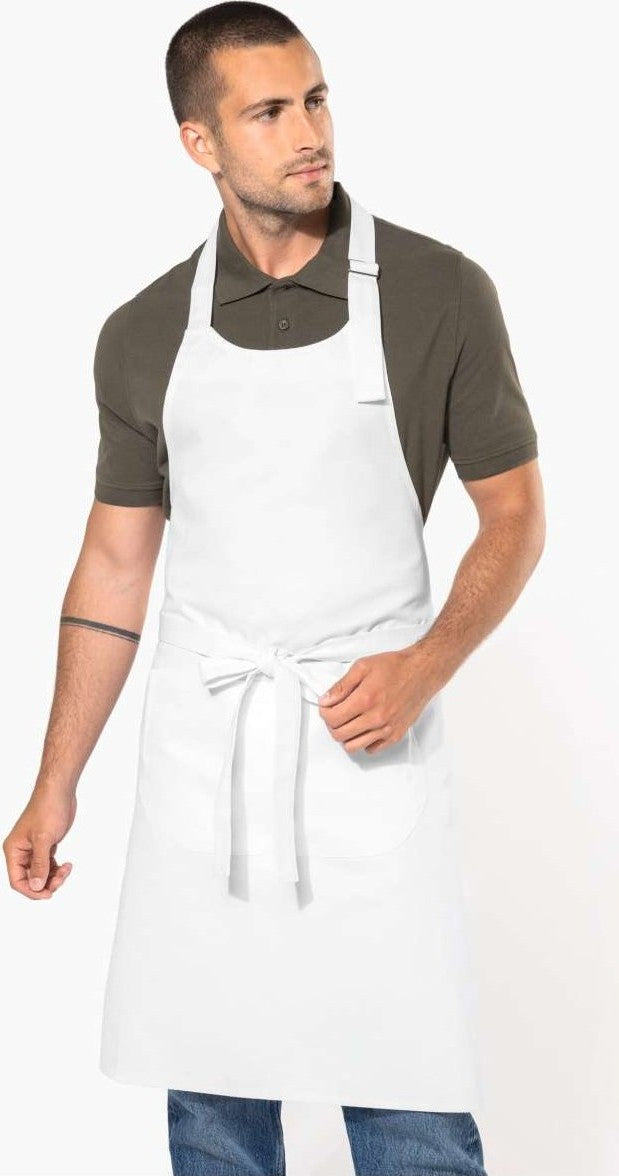 Tablier de Boulanger, blanc, photo portée