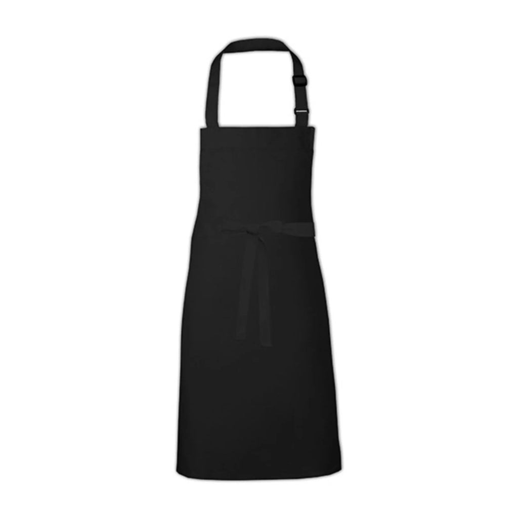 Tablier Barbecue Moderne, noir, de face