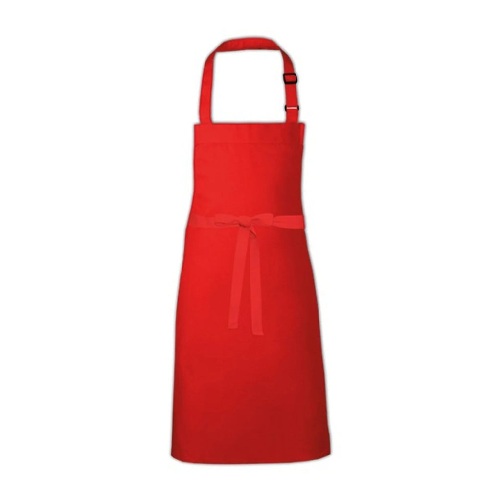 Tablier Barbecue Moderne, rouge, de face