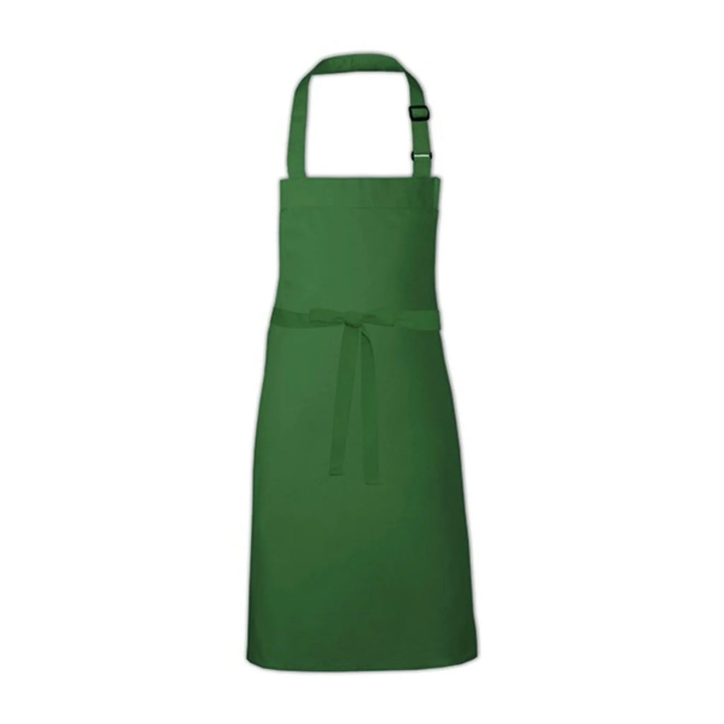 Tablier Barbecue Moderne, vert bouteille, de face