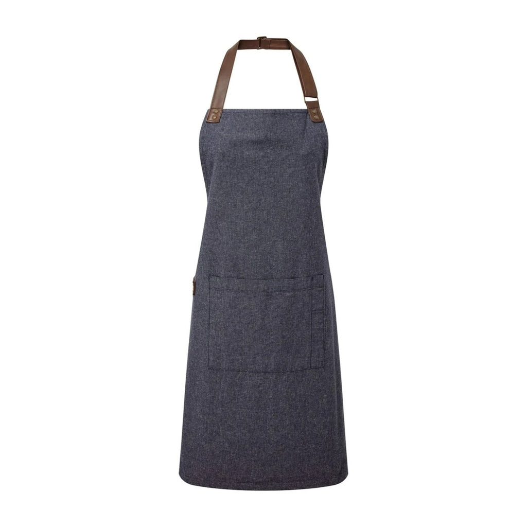 Kochschürze Damen Chic, Marineblau, Vorderansicht