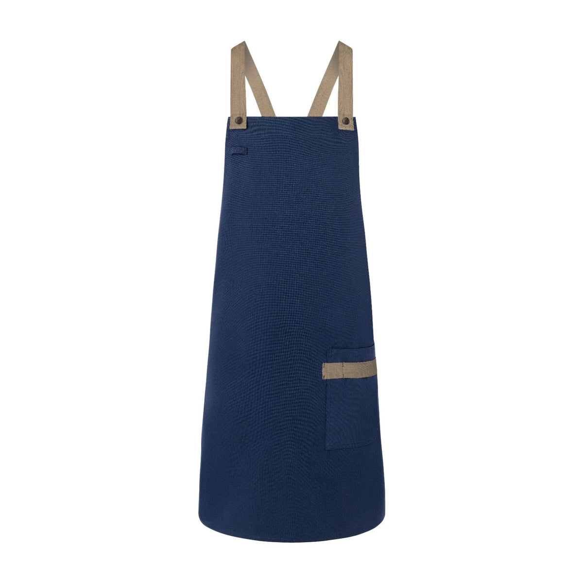 Tablier de Cuisine Femme Moderne, bleu acier, de face