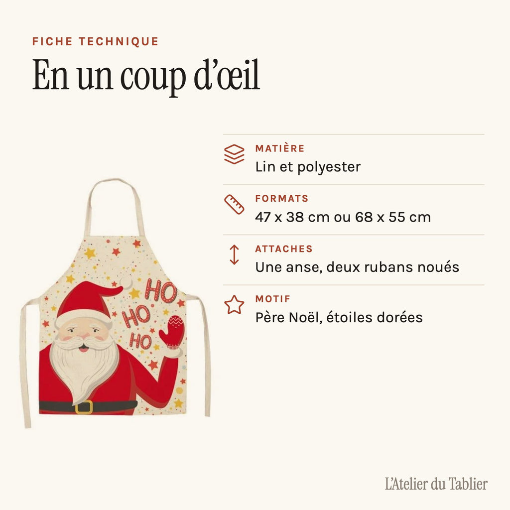 Kochschürze Damen Weihnachten, technisches Datenblatt