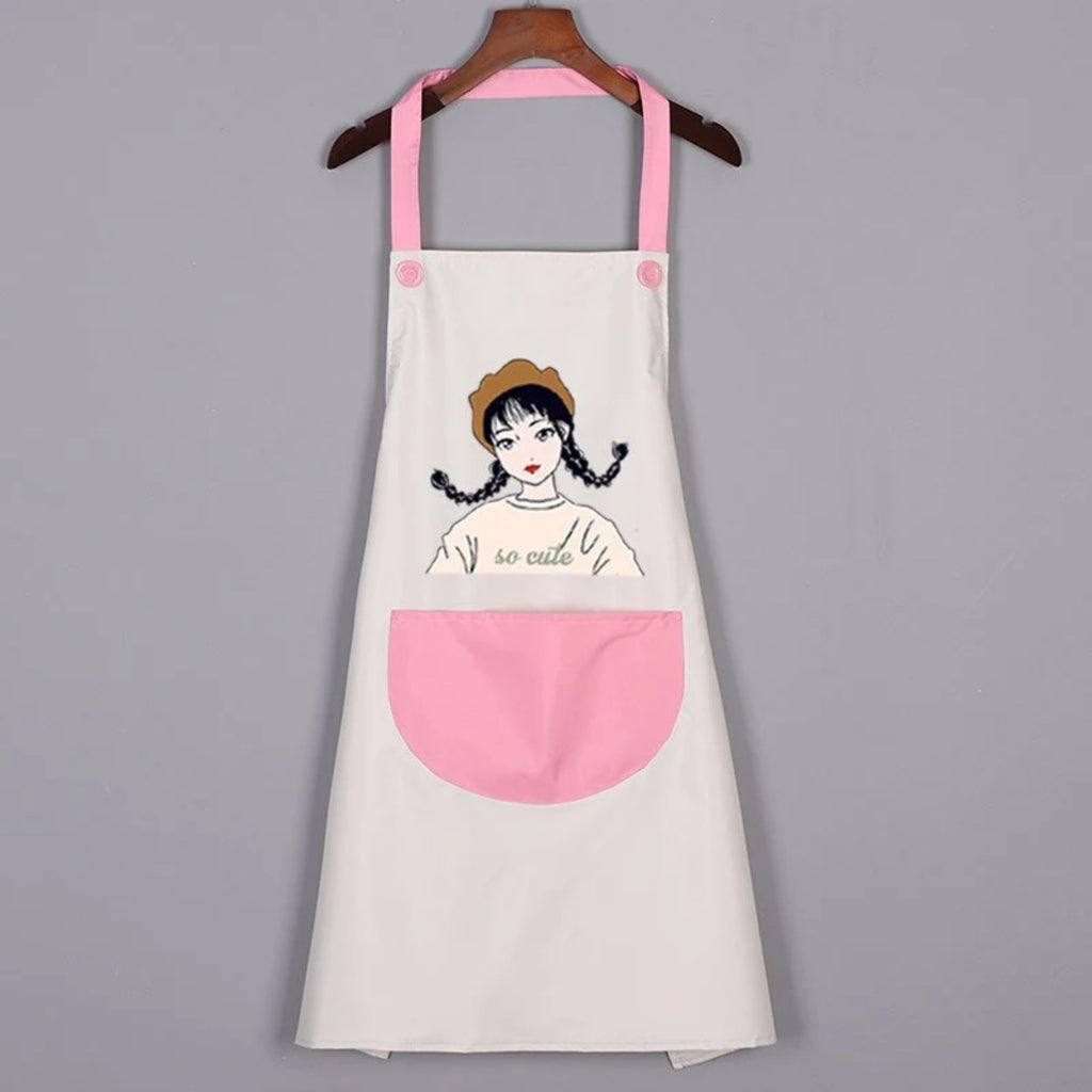 Kochschürze Damen Originell, Grau und Rosa