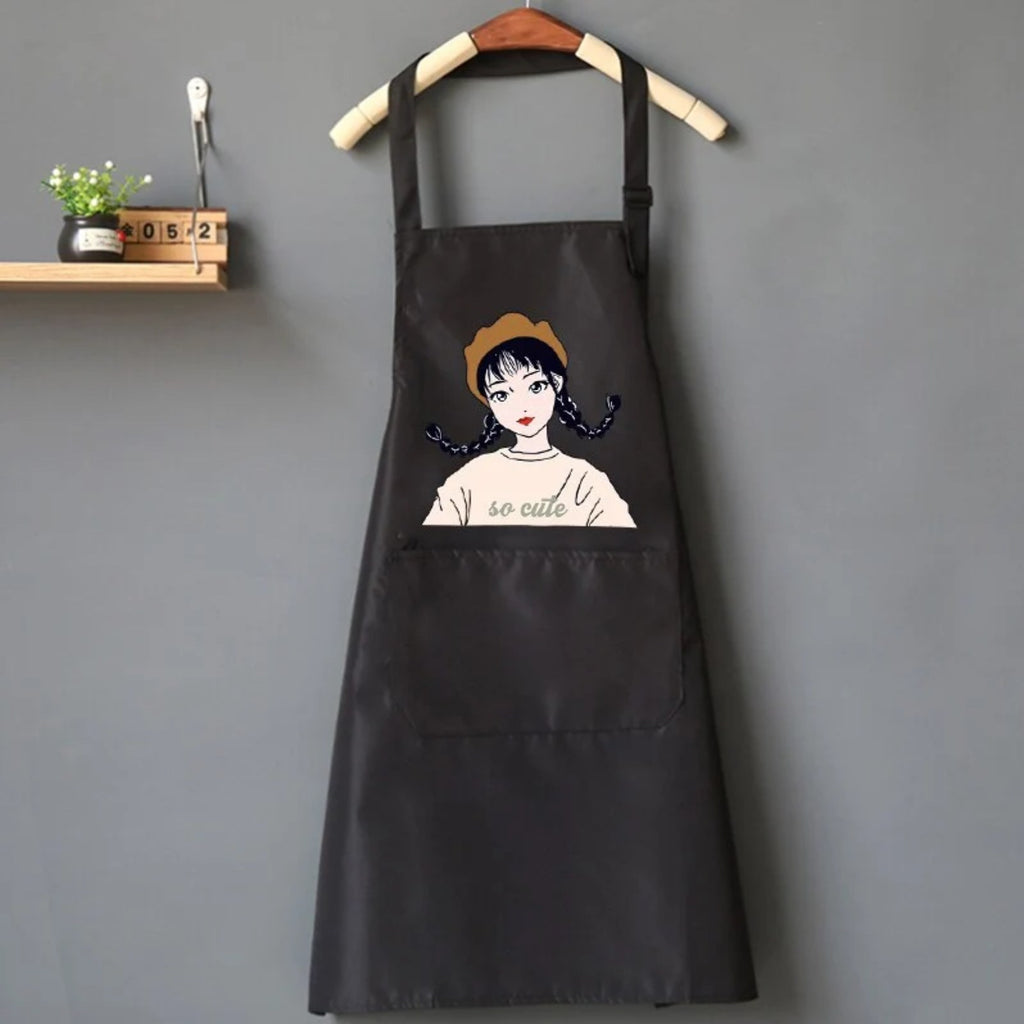Kochschürze Damen Originell, Schwarz