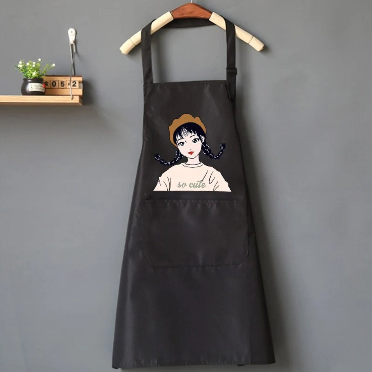 Kochschürze Damen Originell, Schwarz