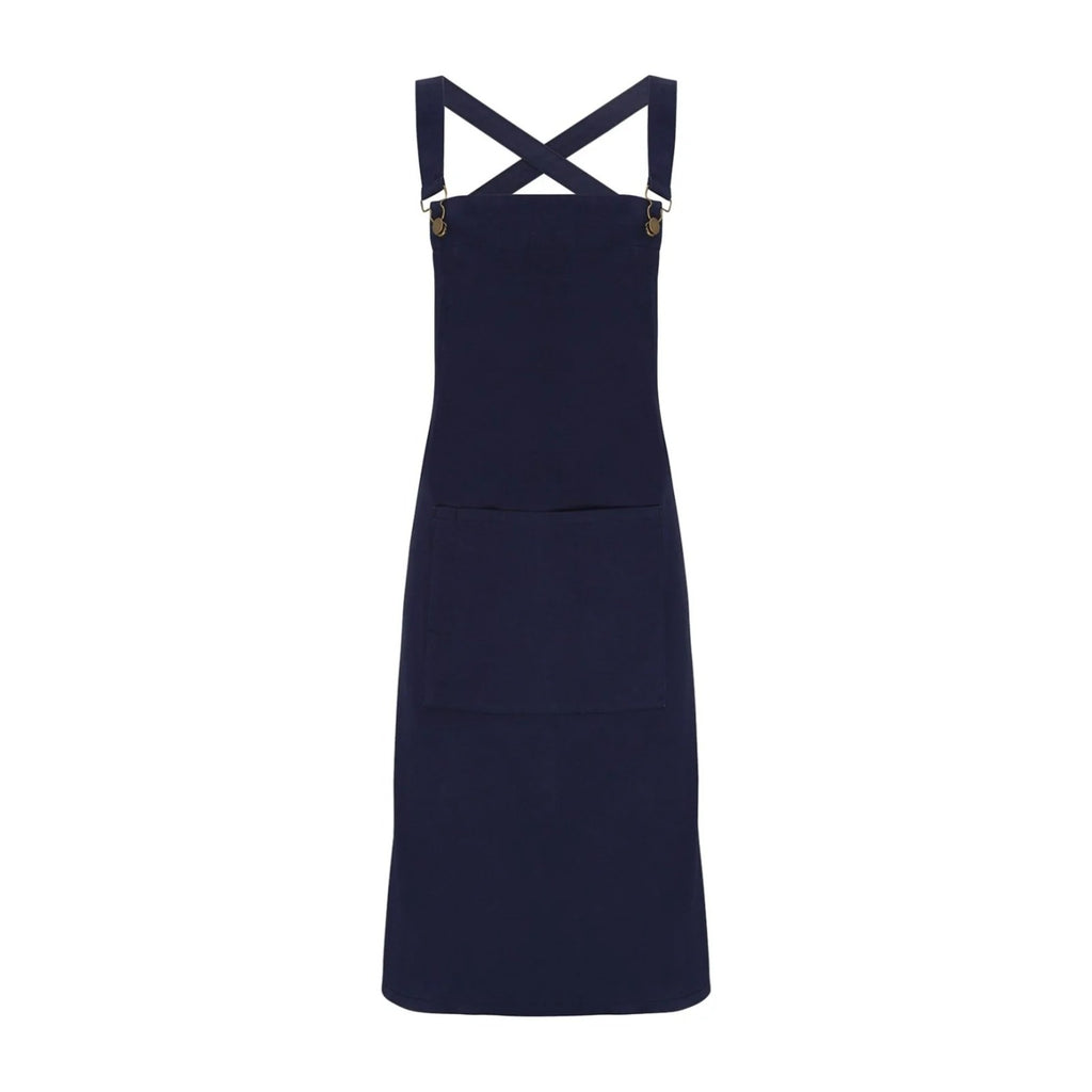 Profi-Kochschürze Modern, Marineblau, Vorderansicht