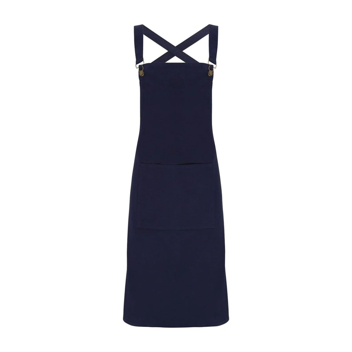 Profi-Kochschürze Modern, Marineblau, Vorderansicht