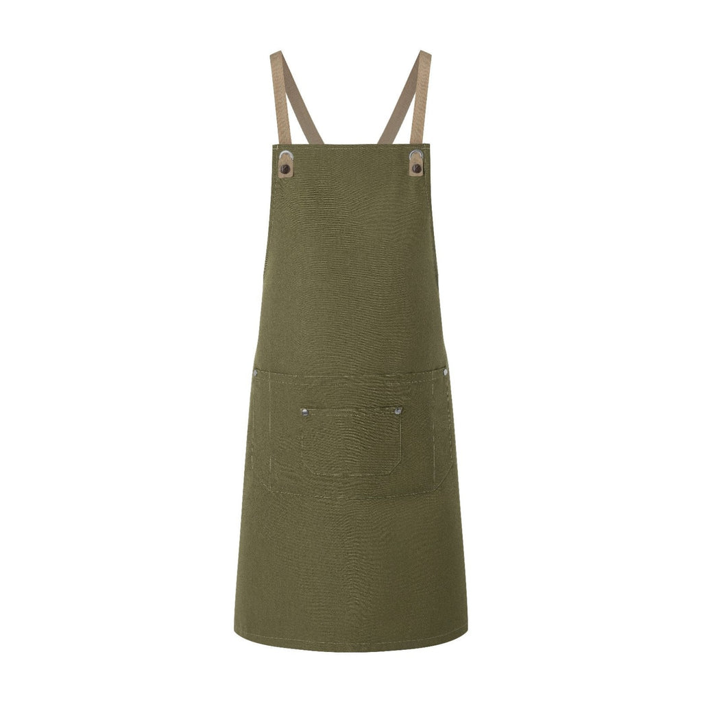 Tablier Moderne, vert mousse, de face