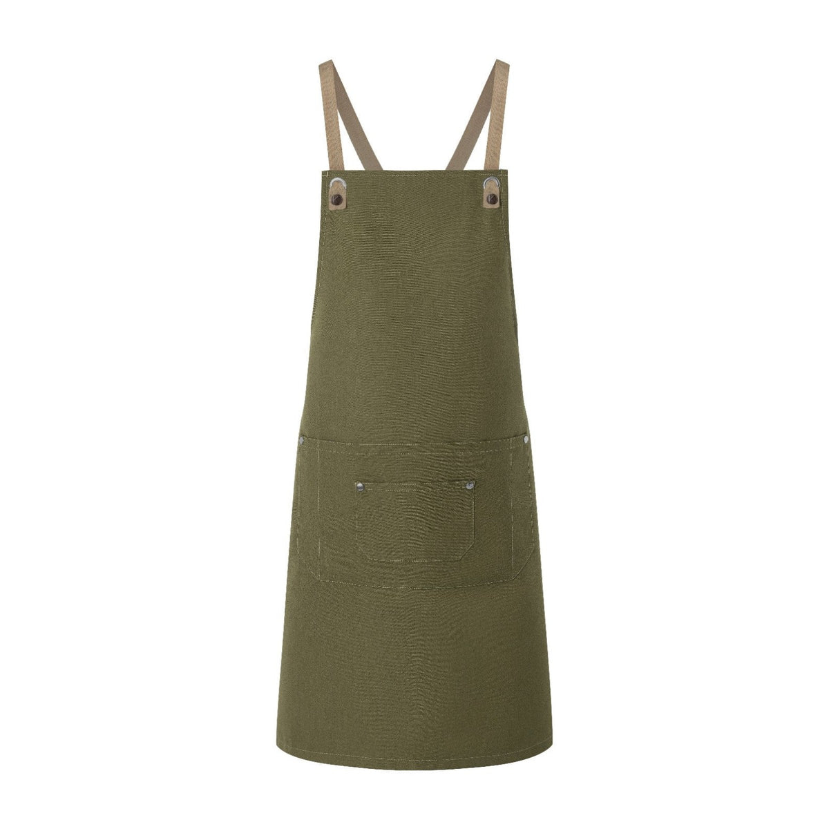 Tablier Moderne, vert mousse, de face