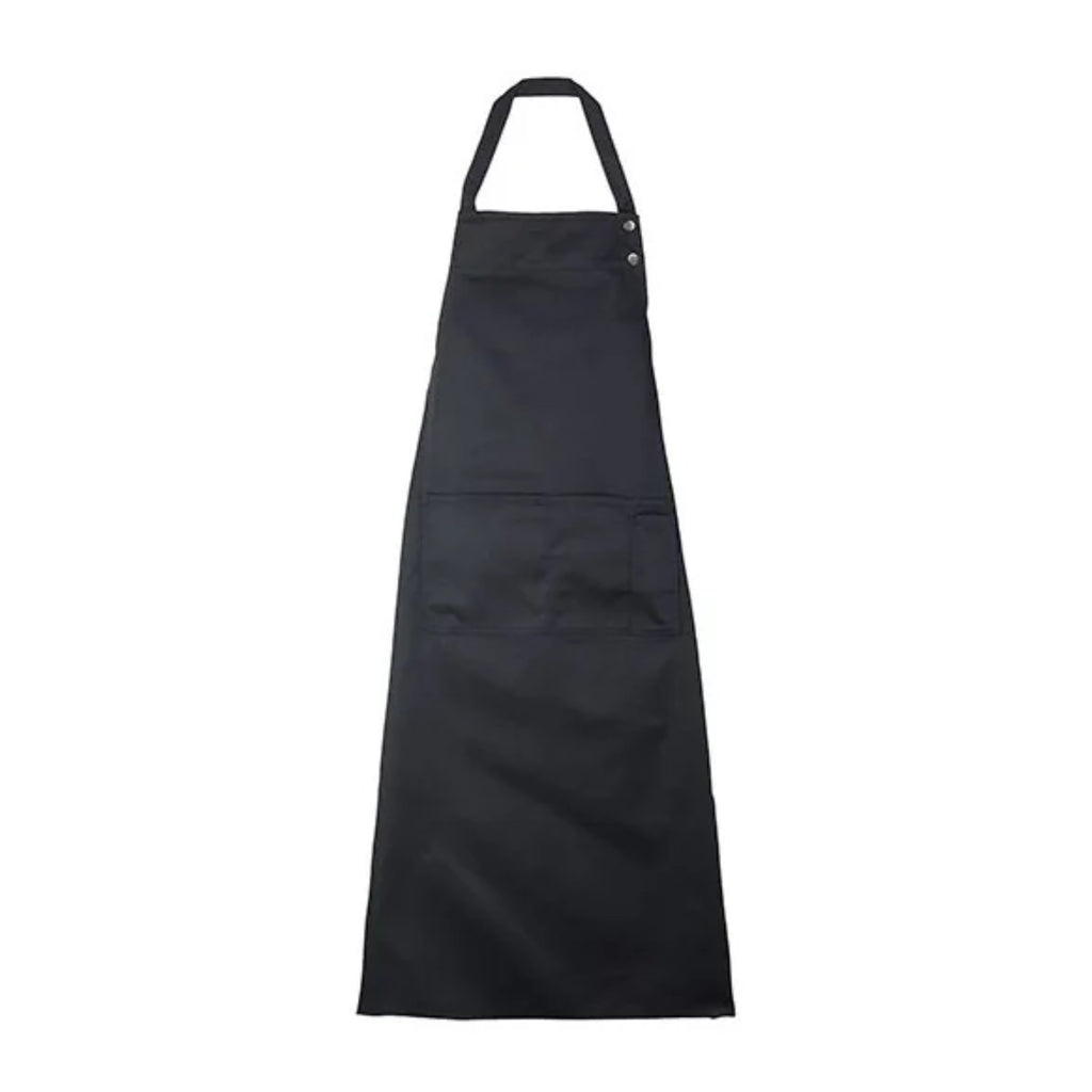 Tablier de cuisine noir professionnel, noir, de face