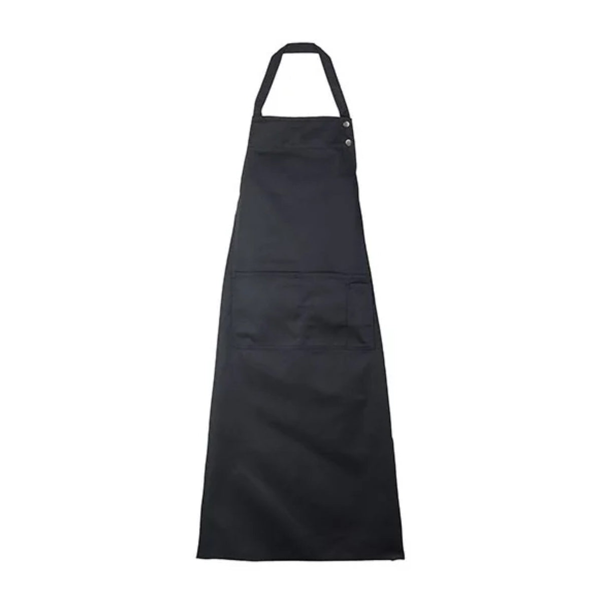 Tablier de cuisine noir professionnel, noir, de face