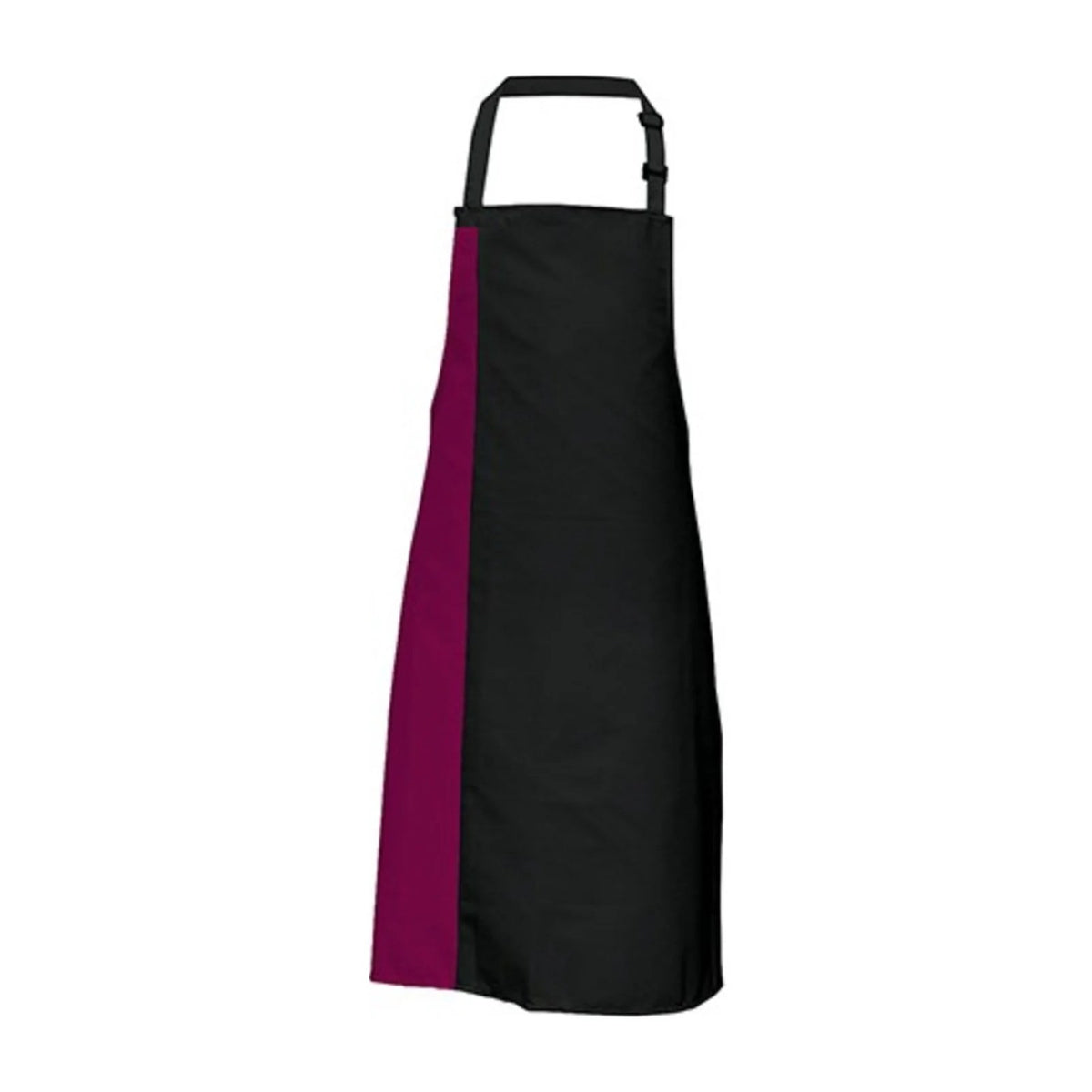 Tablier Original, noir et bordeaux, de face