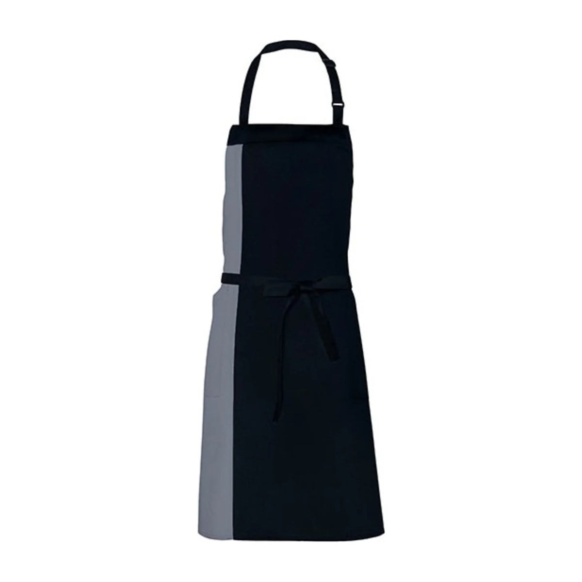 Tablier Original, noir et gris foncé, de face