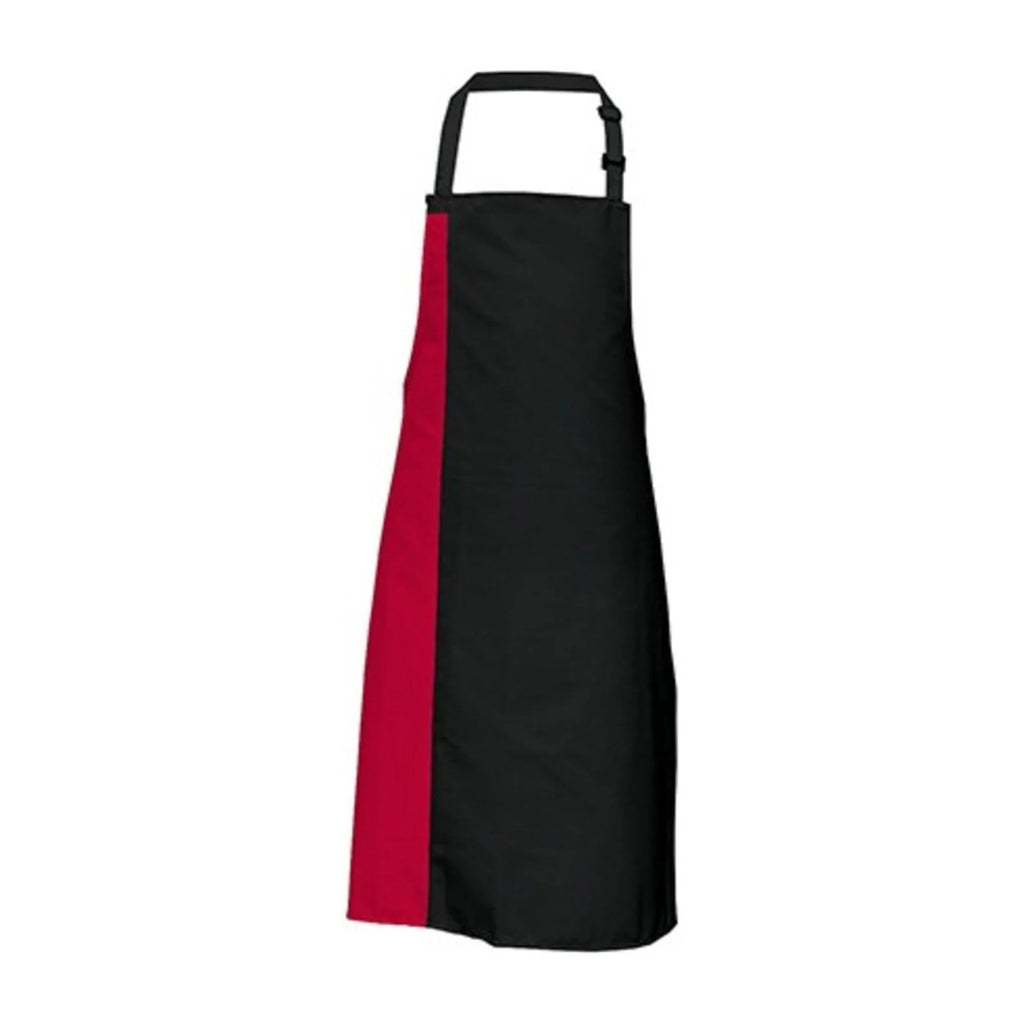 Tablier Original, noir et rouge, de face