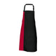 Tablier Original, noir et rouge, de face