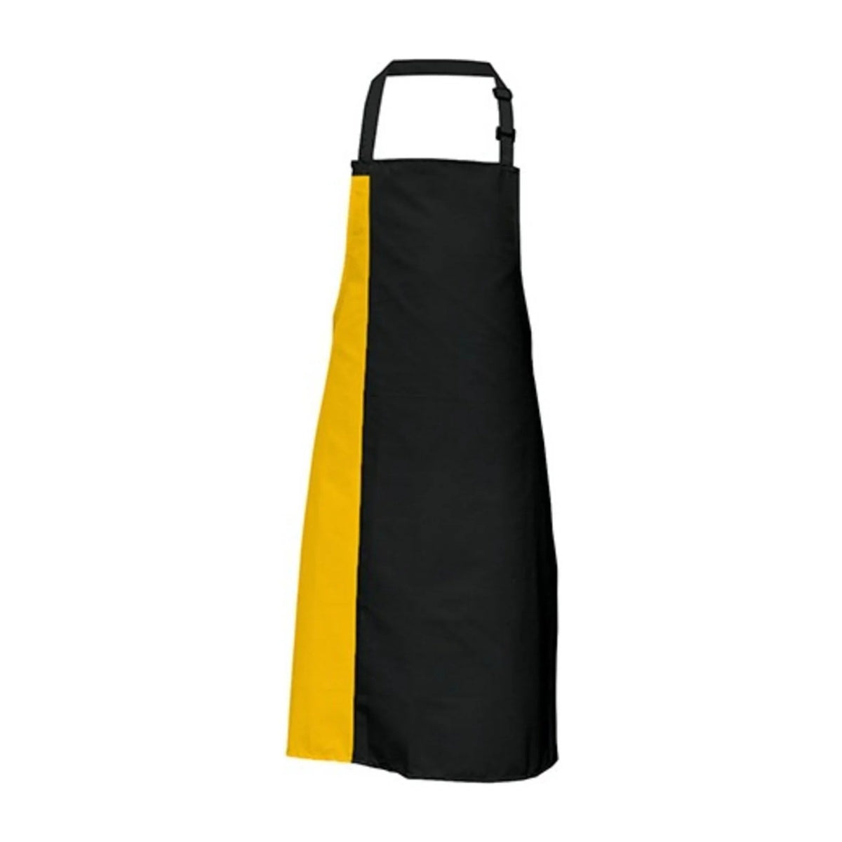 Tablier Original, noir et tournesol, de face