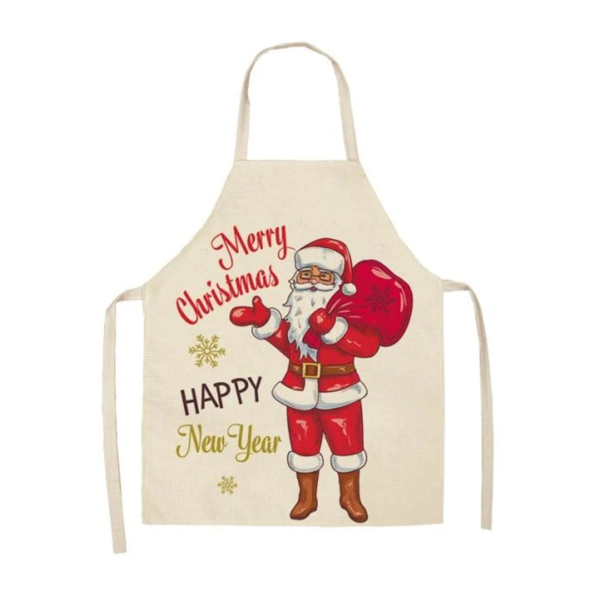 Tablier de cuisine Père Noël, Père Noël et sa hotte