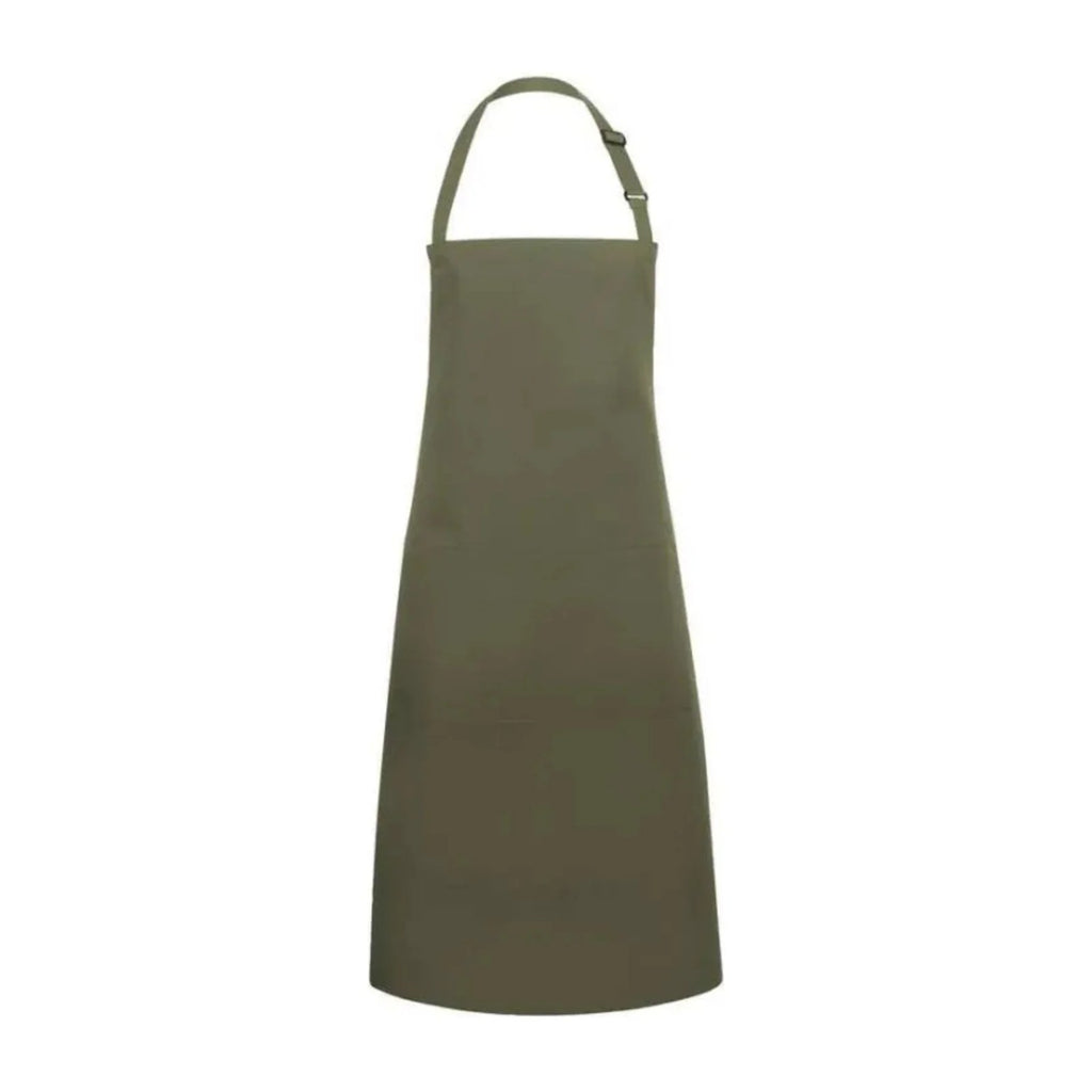 Tablier de Cuisine Vert, coloris vert mousse, sur fond blanc