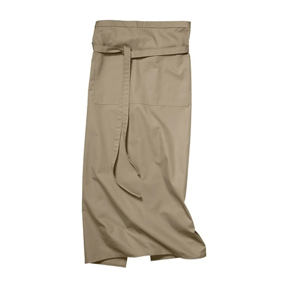 Bistroschürze für den Tresen, Khaki, Vorderansicht