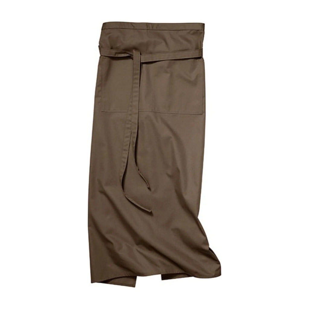 Bistroschürze für den Tresen, Taupe, Vorderansicht