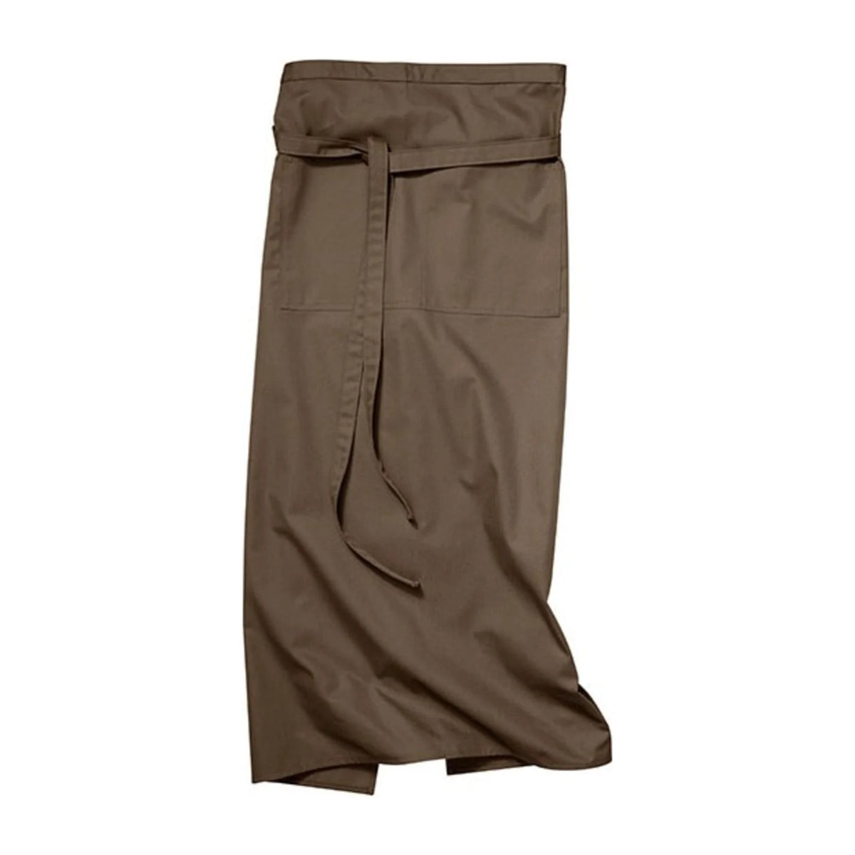 Bistroschürze für den Tresen, Taupe, Vorderansicht