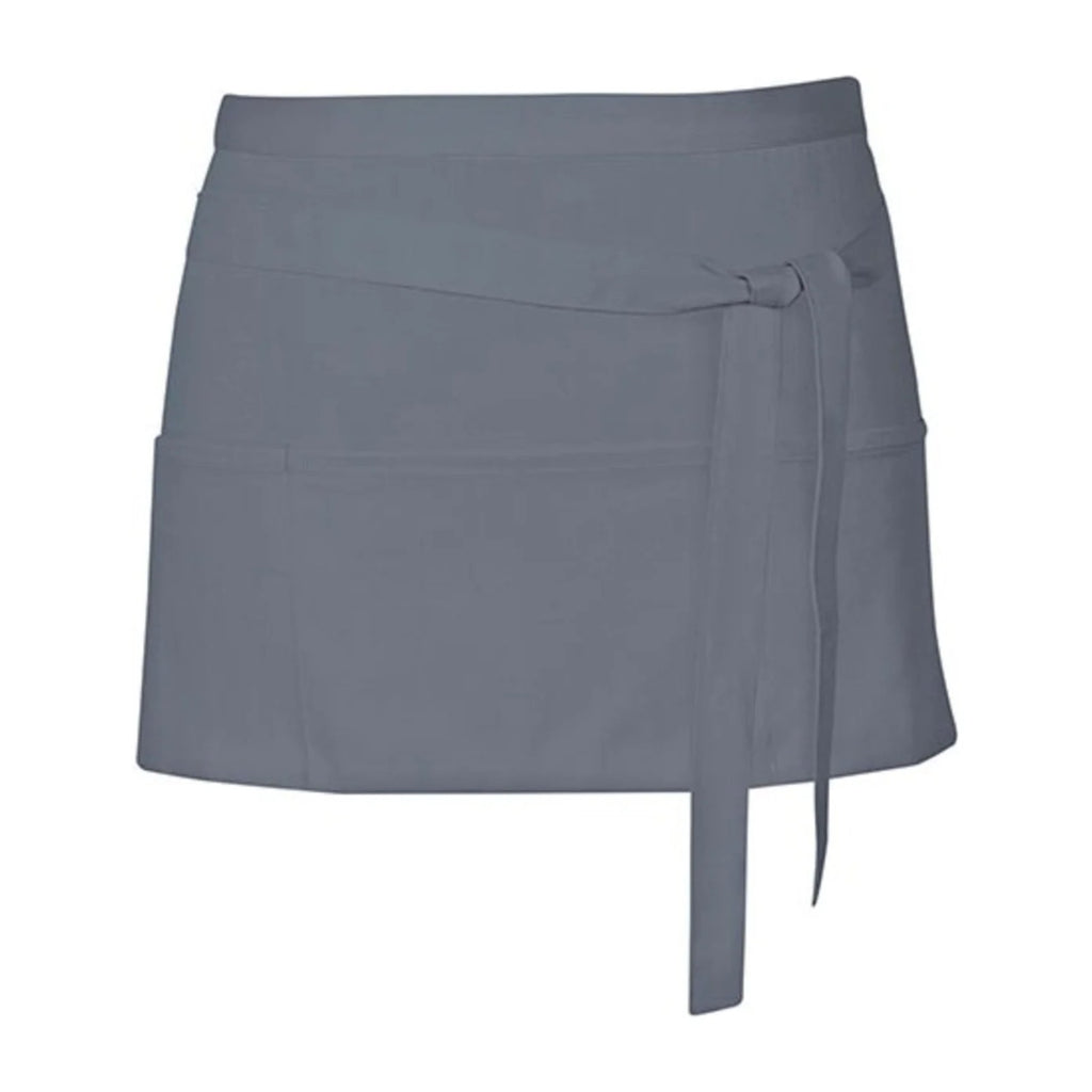 Delantal de servicio, gris oscuro, vista frontal