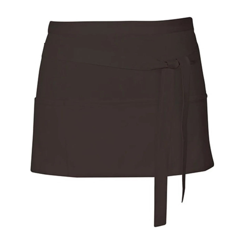 Delantal de servicio, negro, vista frontal