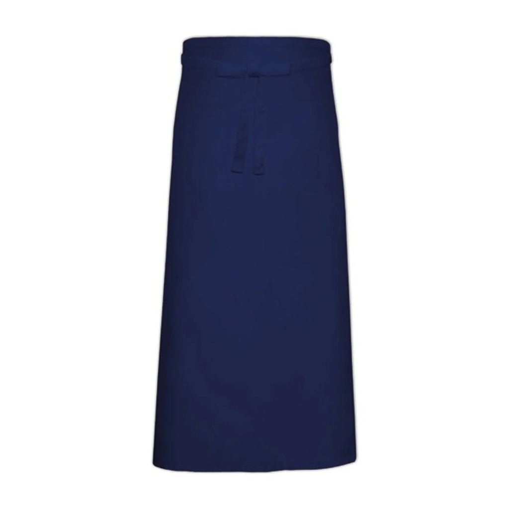 Sommelierschürze lang, Marineblau, Vorderansicht
