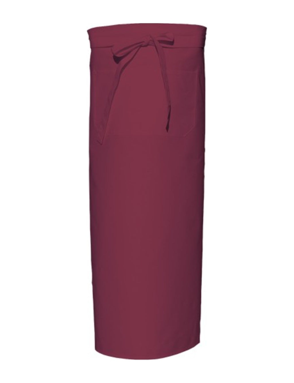 Tablier de sommelier long, bordeaux, de face