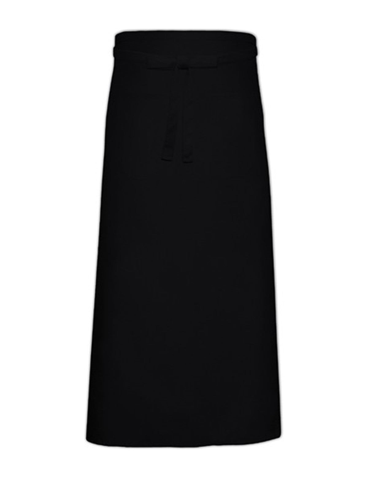 Tablier de sommelier long, noir, de face