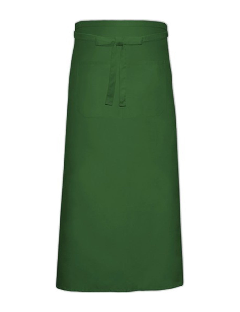 Tablier de sommelier long, vert bouteille, de face