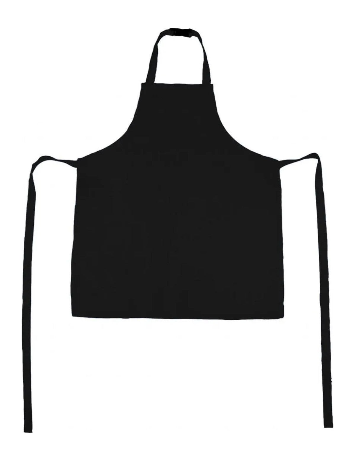 Tablier d’école noir, vu de face