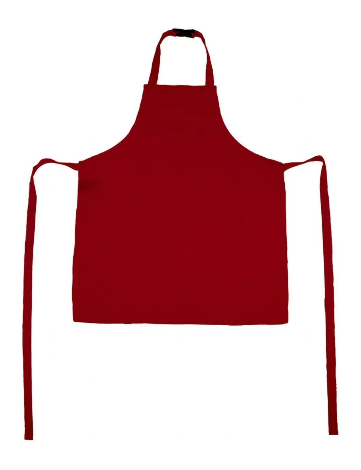 Tablier d’école rouge, vu de face