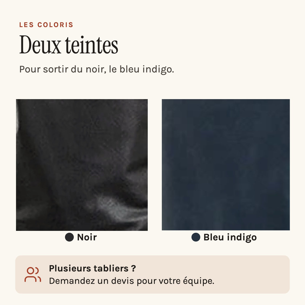 Lederschürze, die zwei Farben
