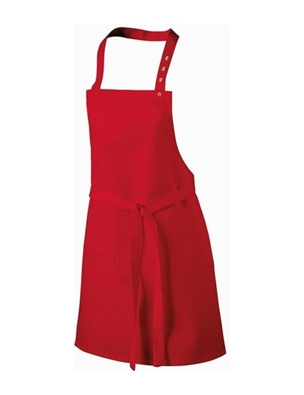 Tablier enfant de cuisine, rouge, de face