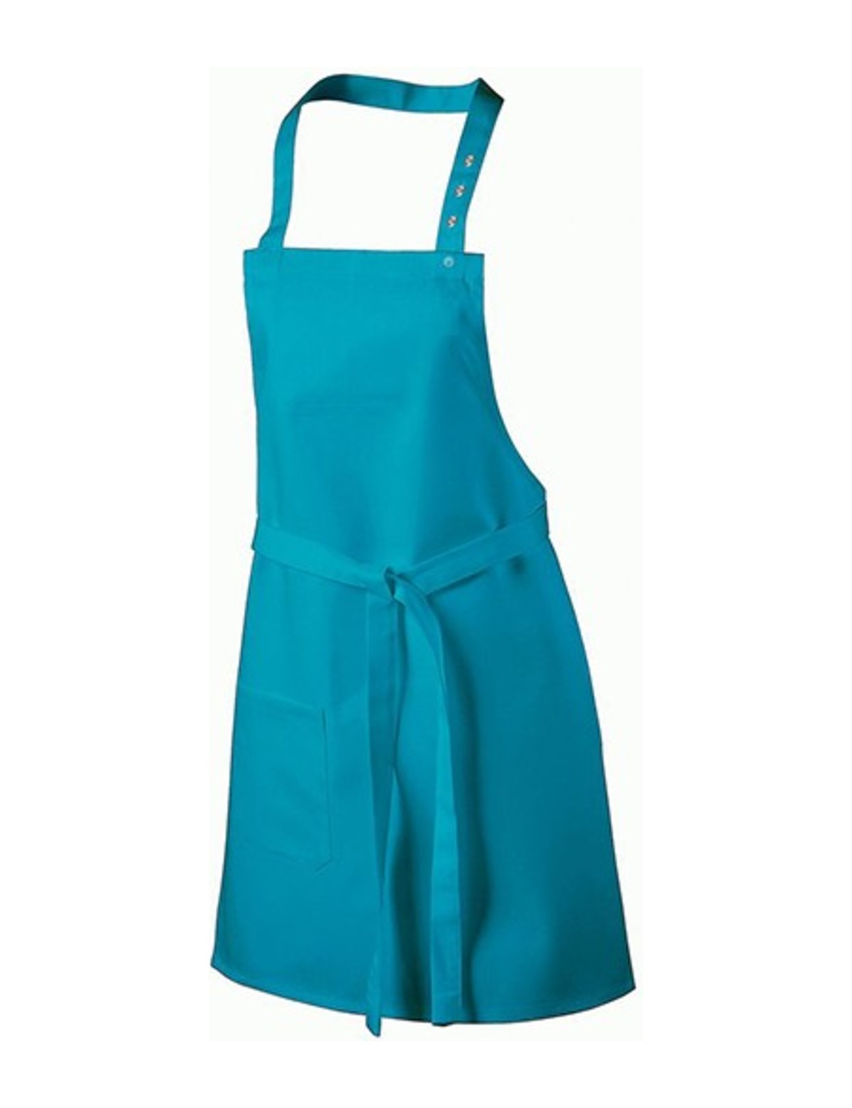 Tablier enfant de cuisine, turquoise, de face