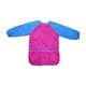 Malschürze für Kinder mit langen Ärmeln, Blau und Rosa