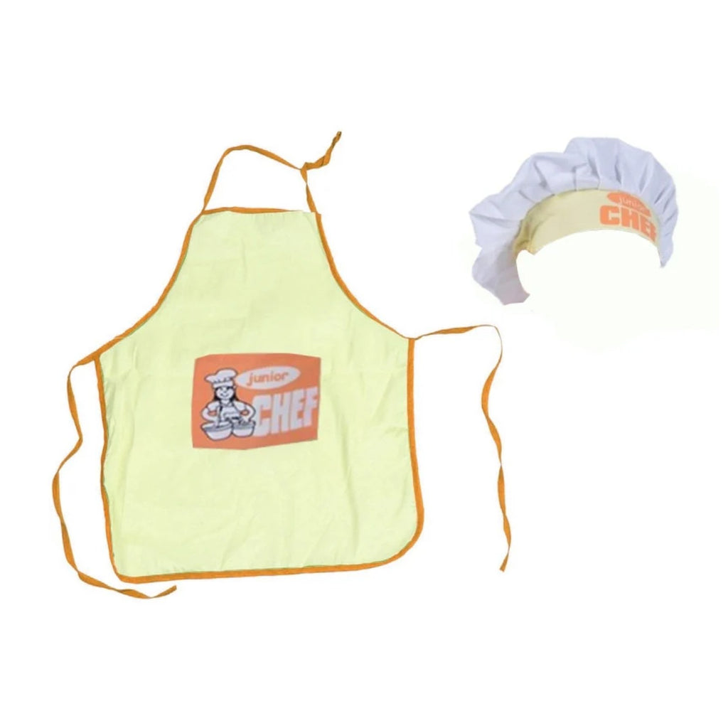 Kinder-Kochschürze Kleiner Koch, Gelb, mit Kochmütze
