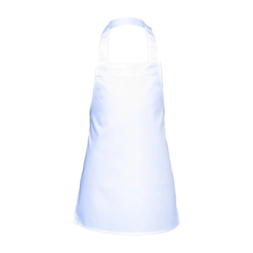 Grembiule per bambini maschietto, bianco, vista frontale