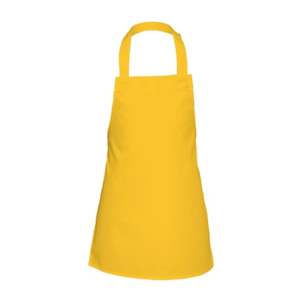 Grembiule per bambini maschietto, giallo, vista frontale