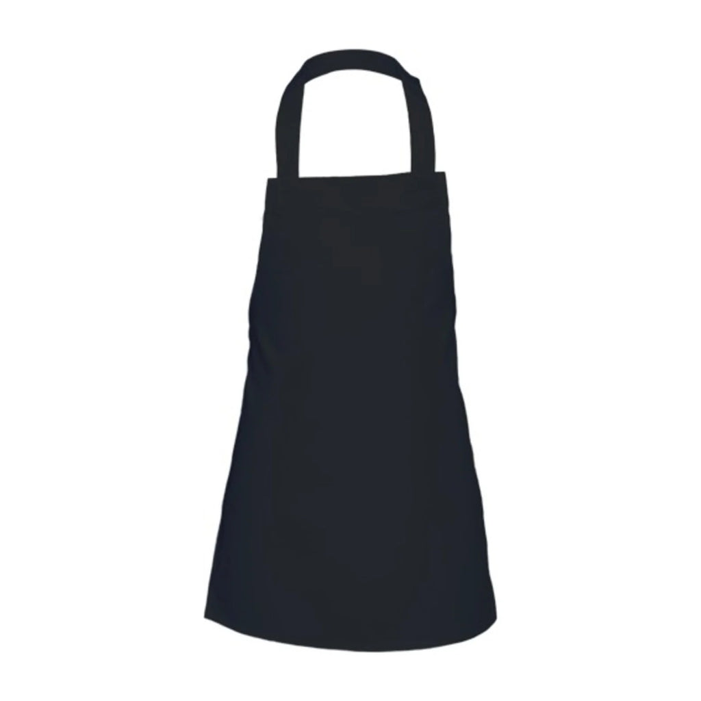 Grembiule per bambini maschietto, nero, vista frontale