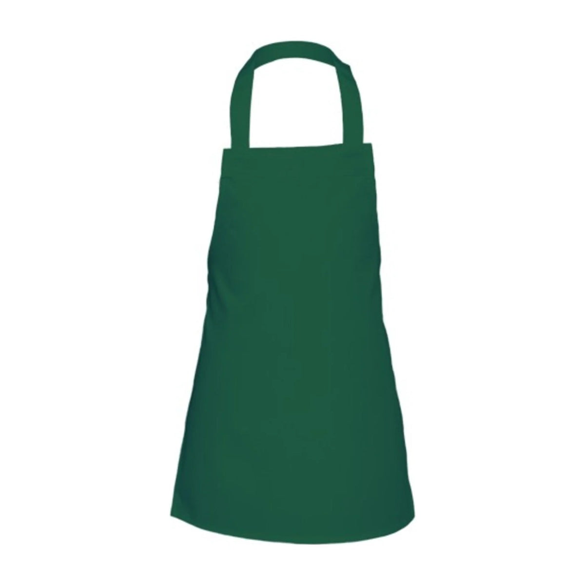 Grembiule per bambini maschietto, verde bottiglia, vista frontale