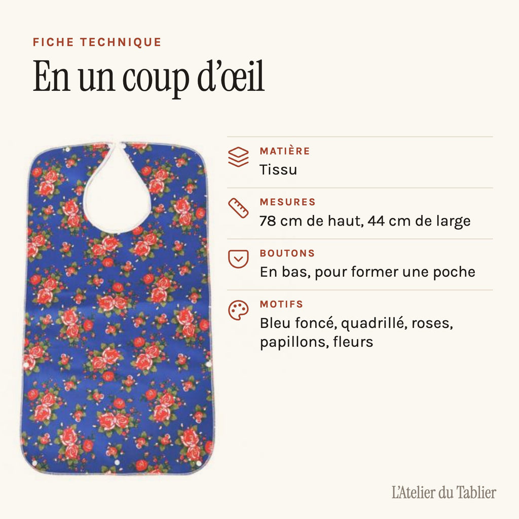 Tablier grand-mère, fiche technique