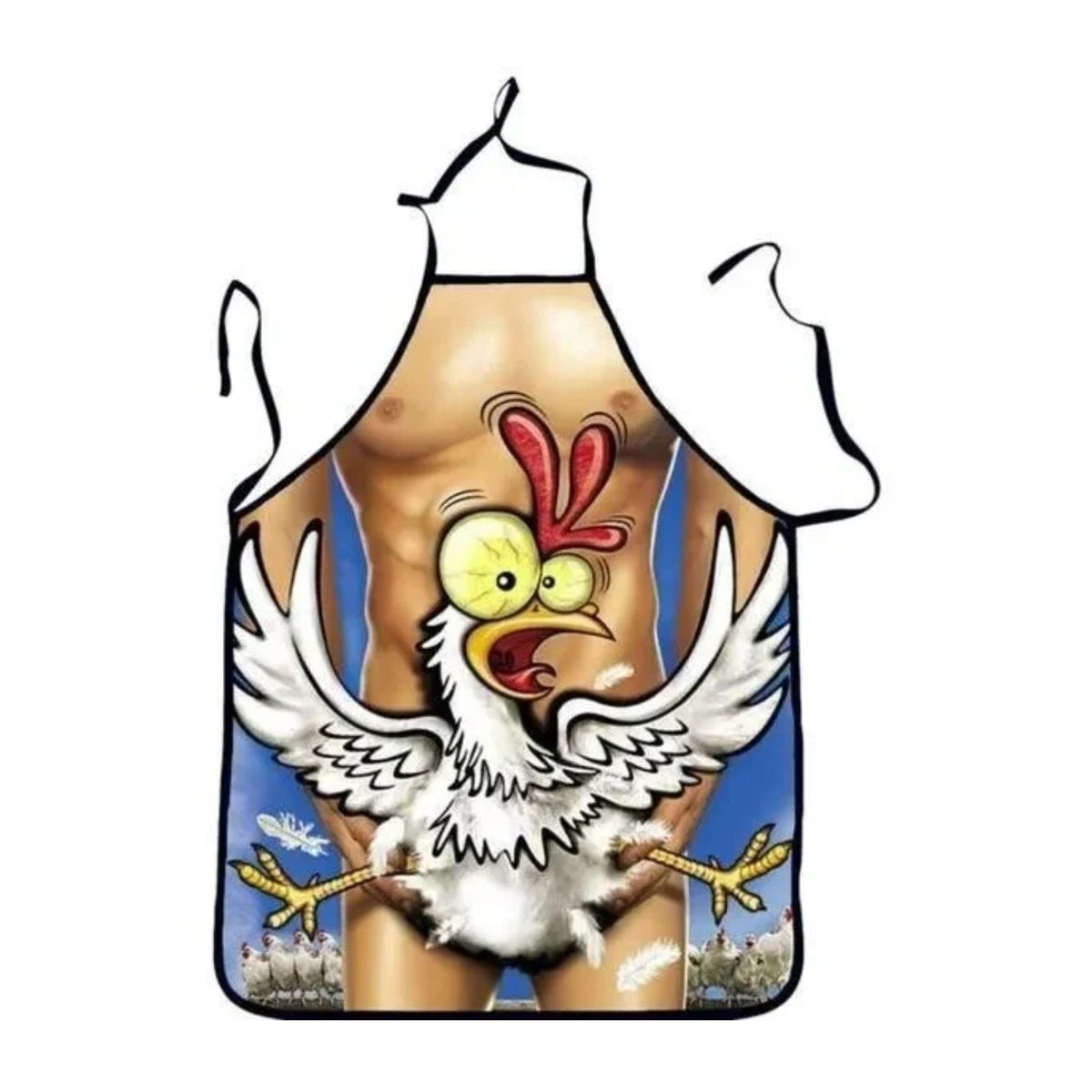 Tablier Dinde Rigolote, imprimé poulet